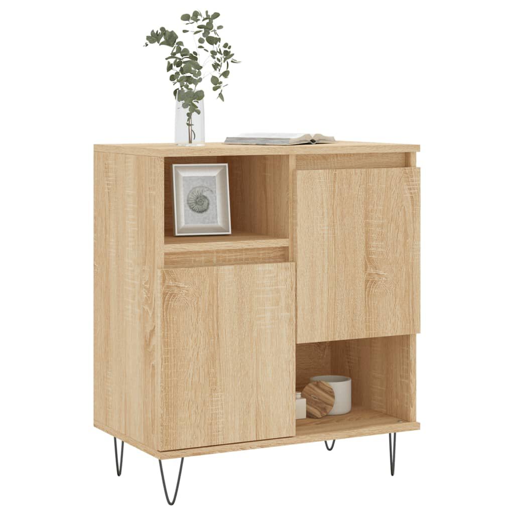 Sideboard mit Türen 60 cm breit in Sonoma Eiche Optik Wohnzimmer Flur modern Sideboard mit Türen 60 cm breit in Sonoma Eiche Optik Wohnzimmer Flur modern