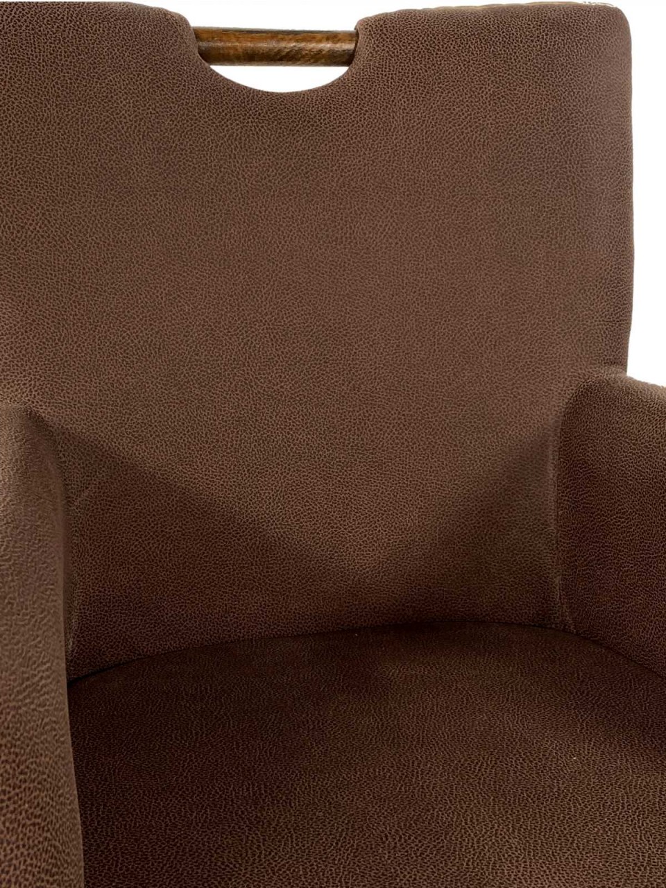 Esszimmer Stühle Set 6 Stück Rattan Armlehner Sessel Bilbao Polsterstuhl Polstersessel prairie brown