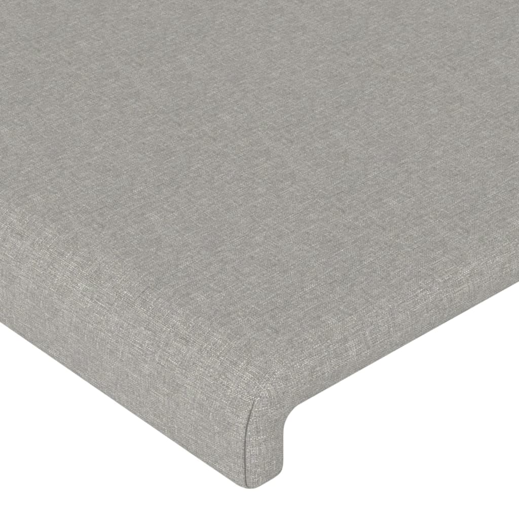 Bett Kopfteile 2er-Set Hellgrau 72x5x78/88 cm Stoff komfortables Schlafzimmer Bett Kopfteile 2er-Set Hellgrau 72x5x78/88 cm Stoff komfortables Schlafzimmer