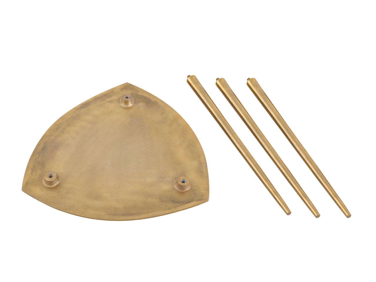 Beistelltisch Metall Dekotisch Alster 40x45x40 cm dreieckig klass. Design Aluminium silber o. gold Beistelltisch Metall Dekotisch Alster 40x45x40 cm dreieckig klass. Design Aluminium silber o. gold