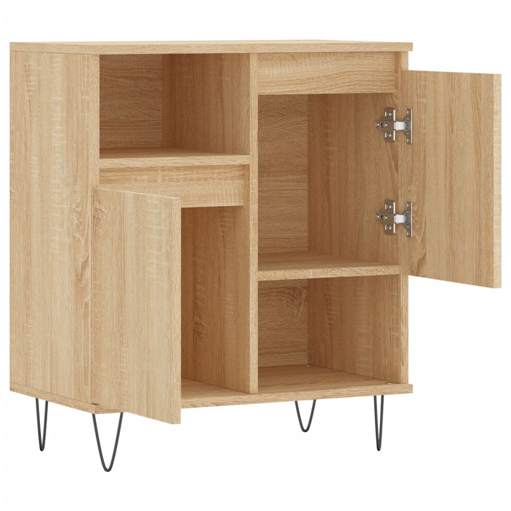 Sideboard mit Türen 60 cm breit in Sonoma Eiche Optik Wohnzimmer Flur modern Sideboard mit Türen 60 cm breit in Sonoma Eiche Optik Wohnzimmer Flur modern