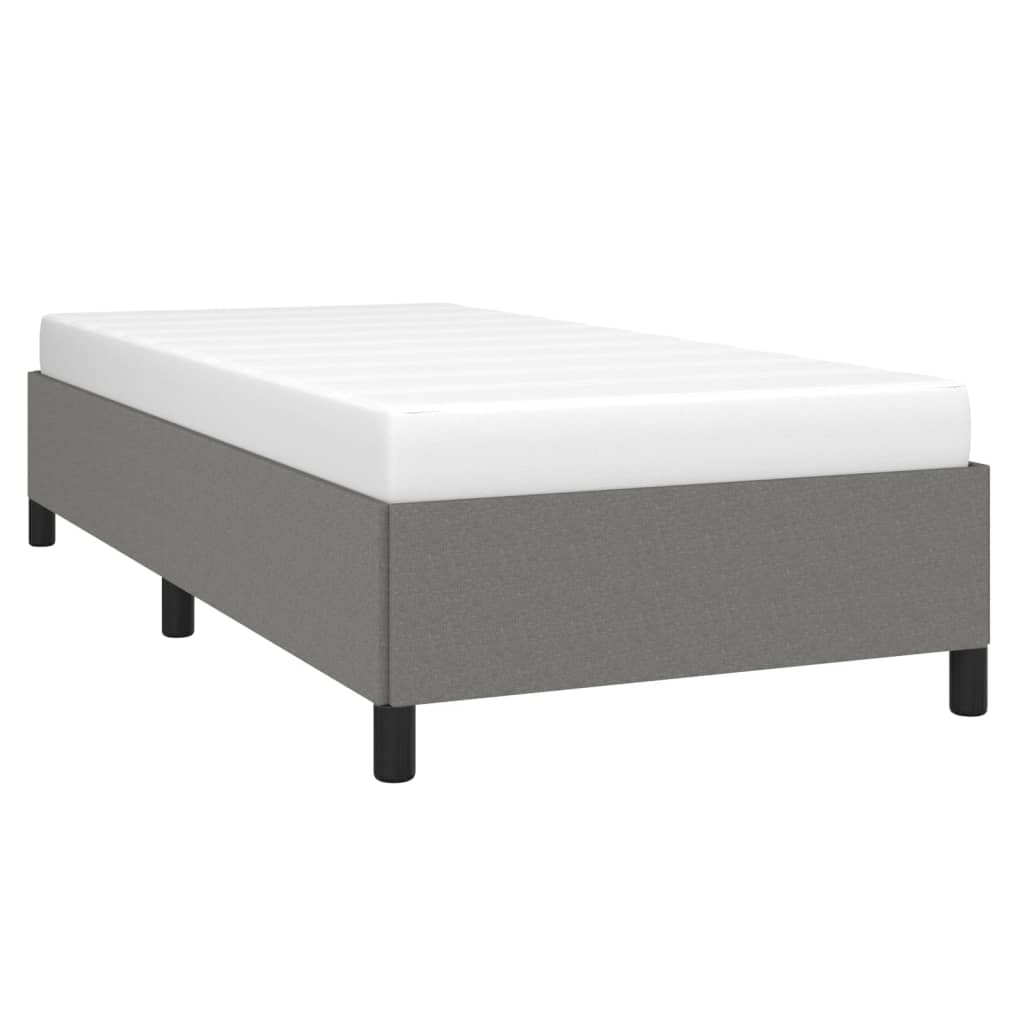 Bettgestell Dunkelgrau 90x200 cm ohne Matratze Stilvoll Stabil Funktional Bettgestell Dunkelgrau 90x200 cm ohne Matratze Stilvoll Stabil Funktional