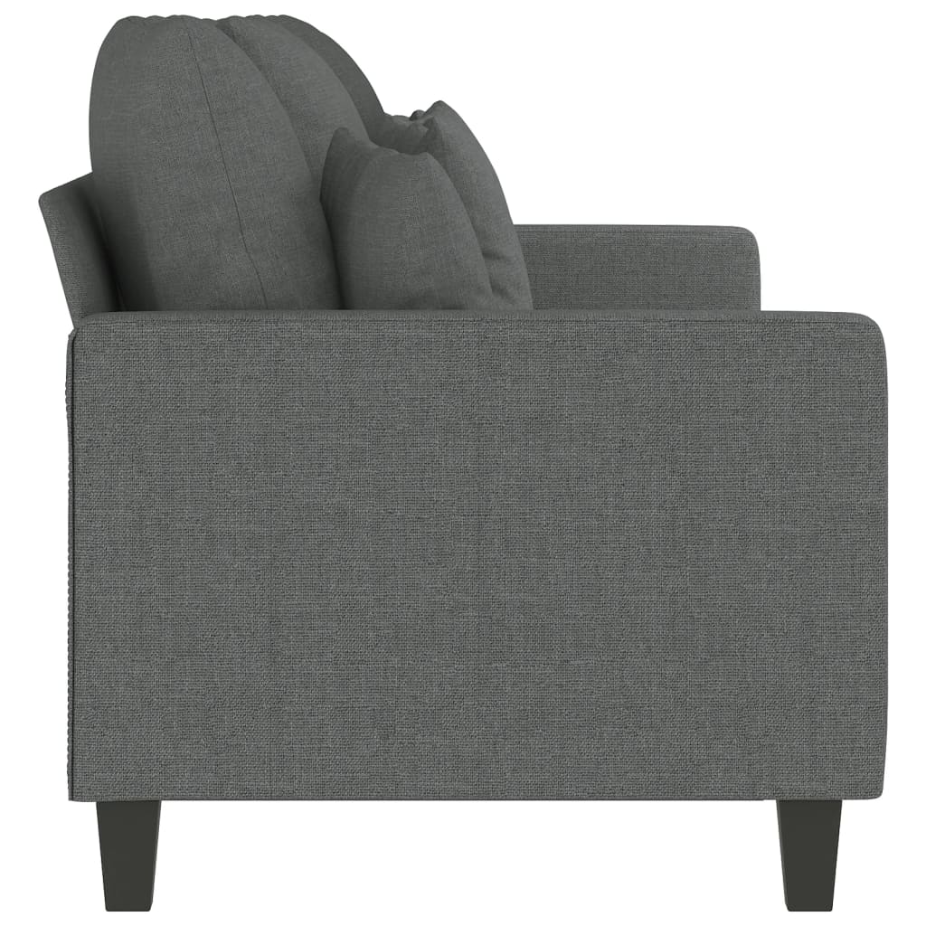 3-Sitzer Sofa Dunkelgrau Stoff 180 cm Couch Wohnzimmer