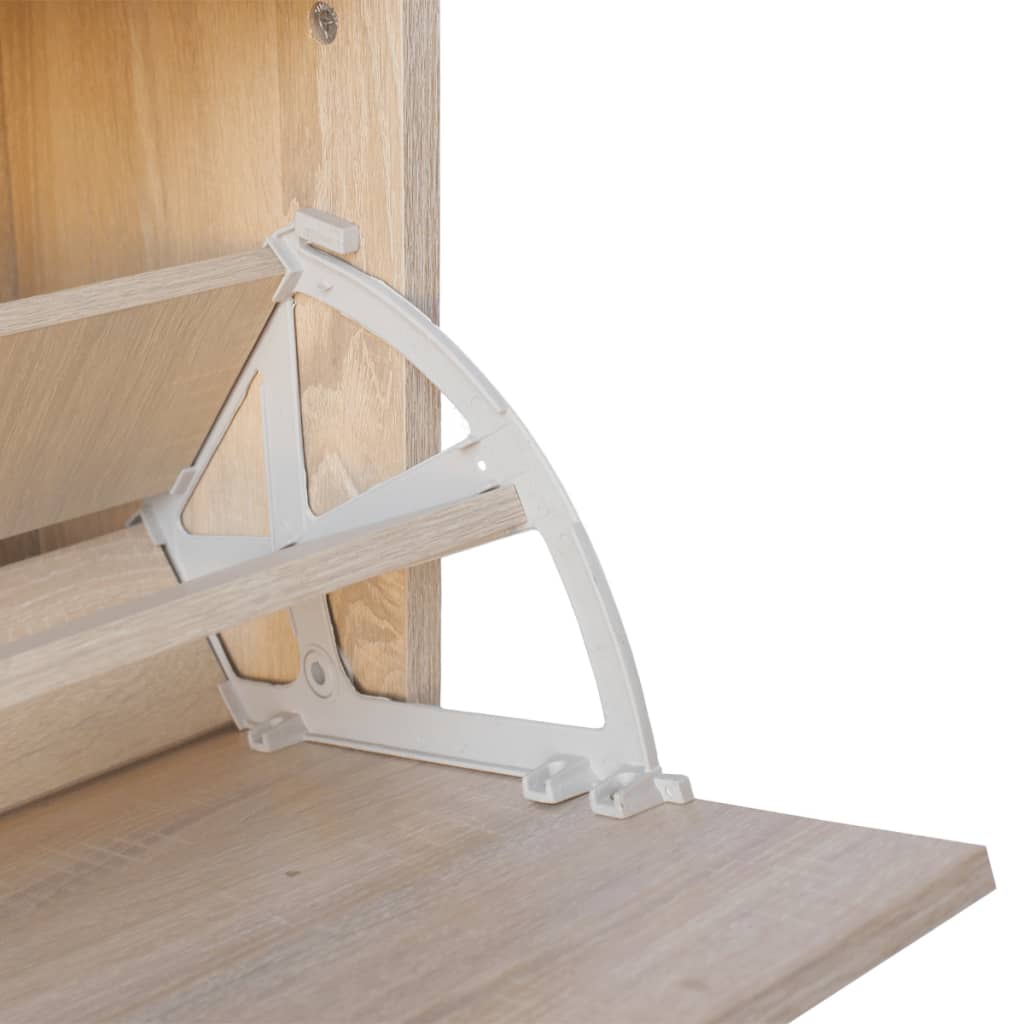 Schuhbank aus Eiche 80x24x45 cm ideal für Flur Eingangsbereich praktisch robust
