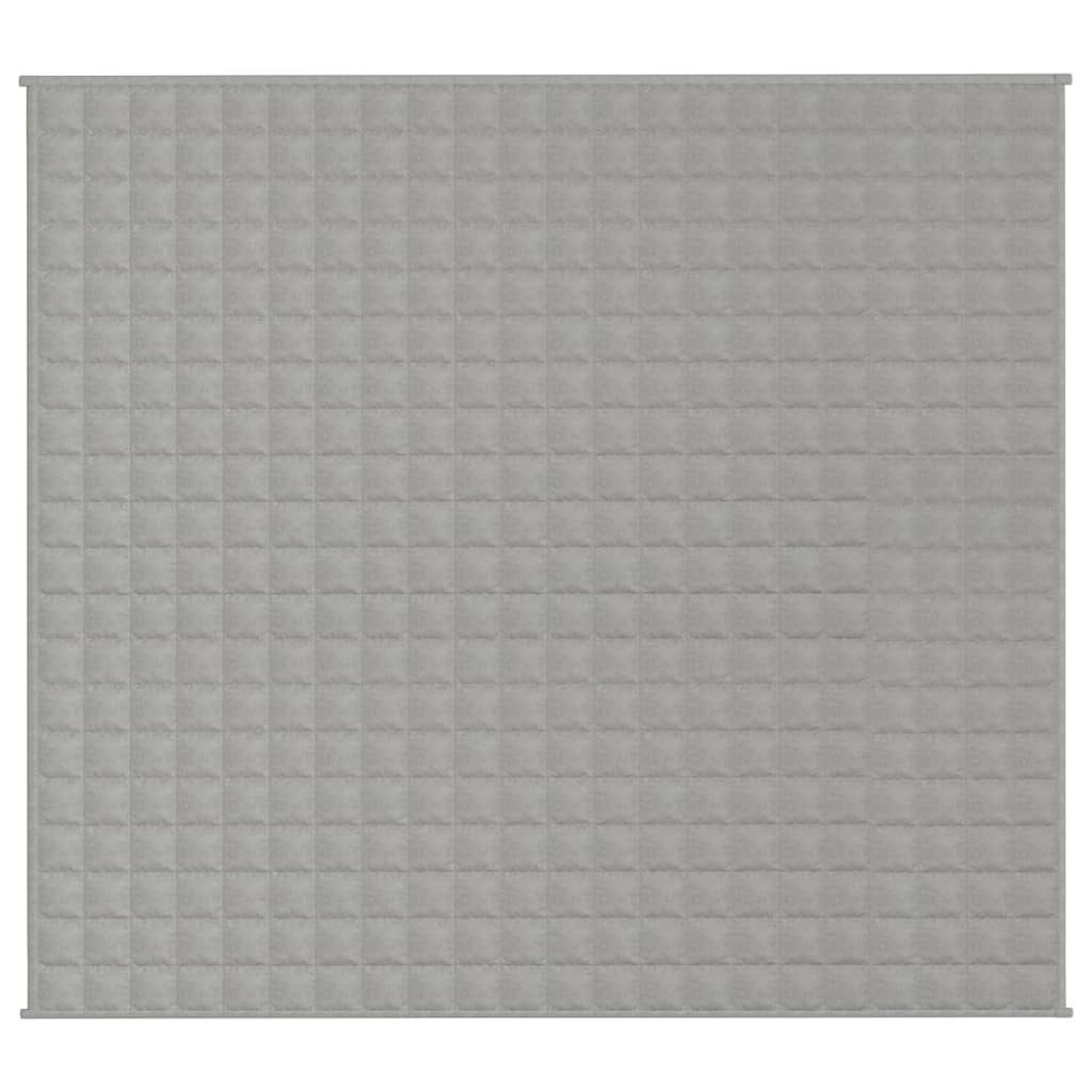 Gewichtsdecke Grau 200x225 cm 13 kg Stoff beruhigend  entspannend Stressabbau