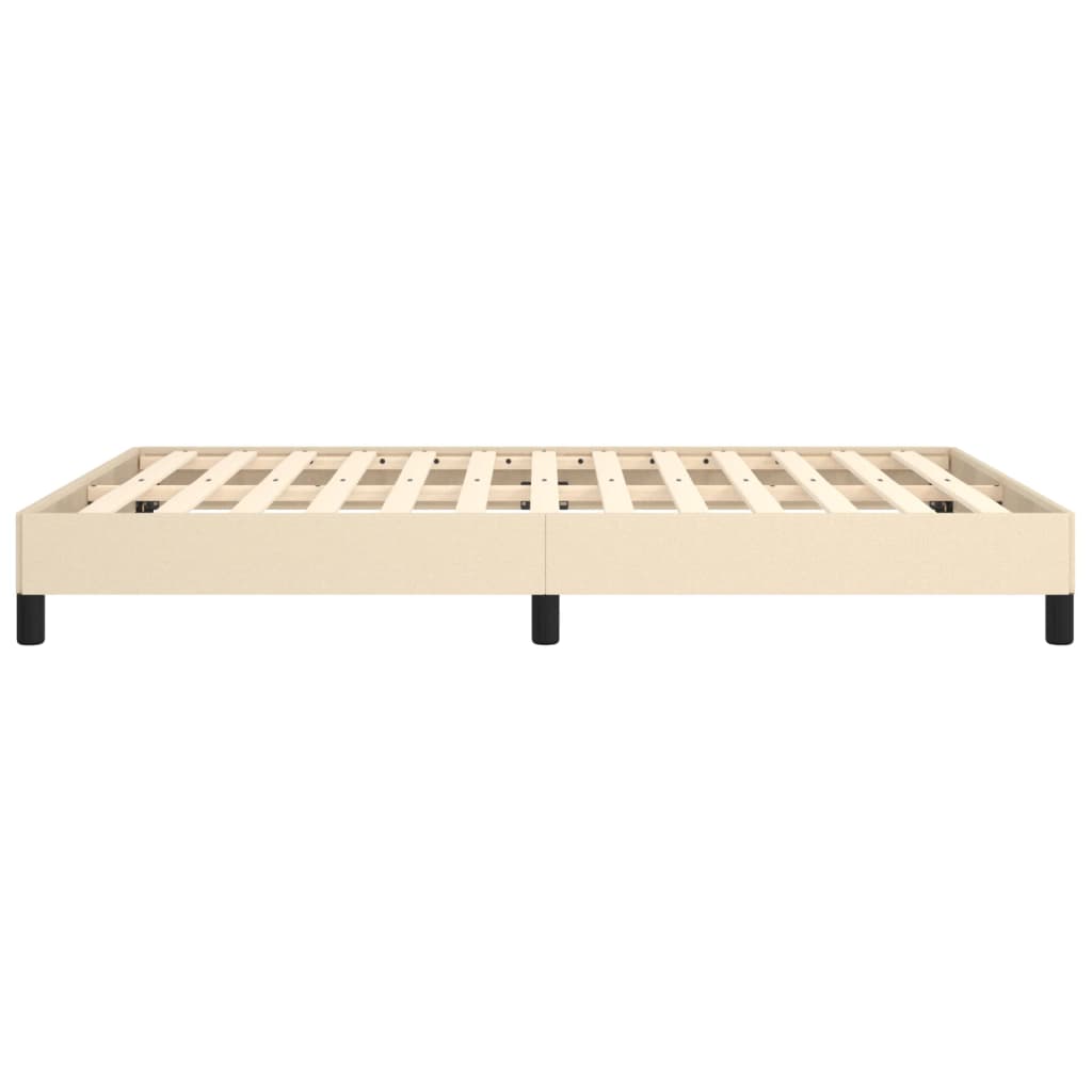 Bettgestell Bettrahmen Einzelbett Lattenrost XL Höhe Creme 25cm 140x190cm Stoff