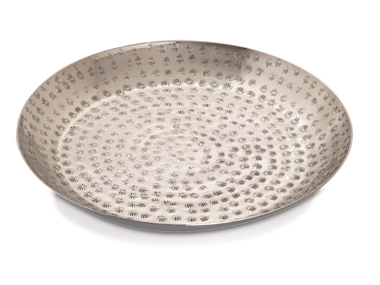 Dekotablett ø 28 cm rund gold o. silber Deko Tablett Serviertablett Metall Kerzentablett Dekotablett ø 28 cm rund gold o. silber Deko Tablett Serviertablett Metall Kerzentablett