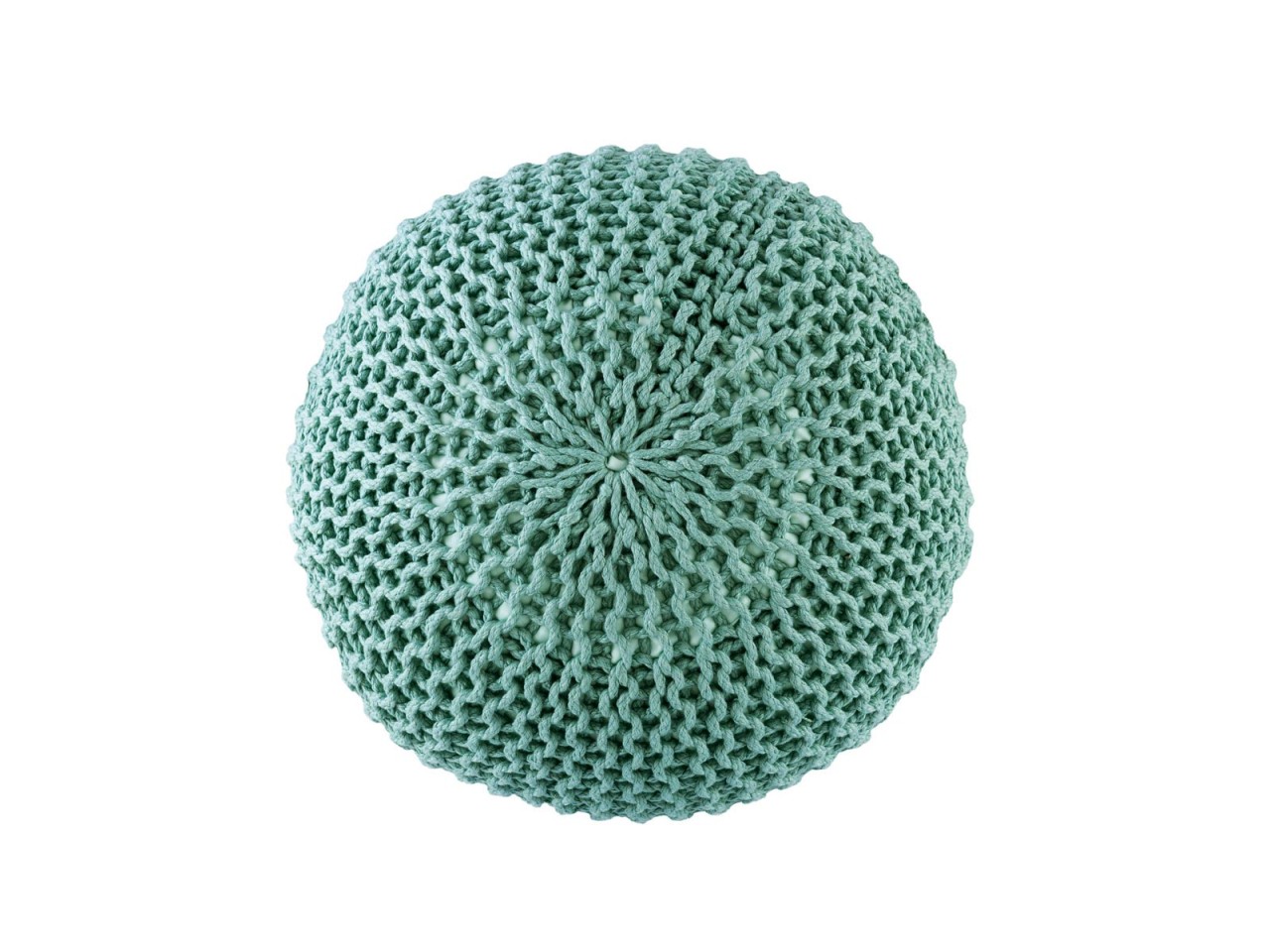 Pouf PREMIUM ø45cm Sitzhocker Strickpouf Innen Terrasse Pool Garten nachhaltig Pouf PREMIUM ø45cm Sitzhocker Strickpouf Innen Terrasse Pool Garten nachhaltig
