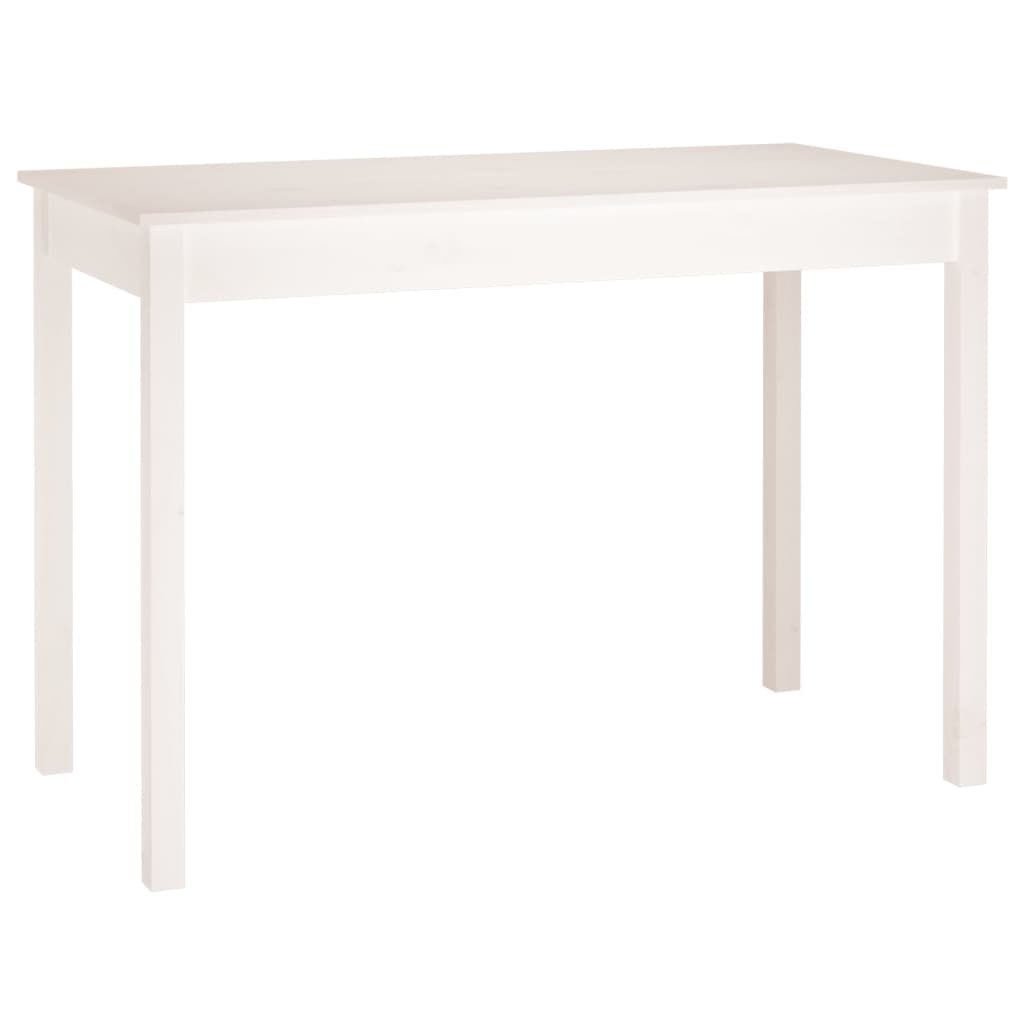 Esstisch Weiß 110x55x75 cm Massivholz Kiefer für modernes Esszimmer Esstisch Weiß 110x55x75 cm Massivholz Kiefer für modernes Esszimmer