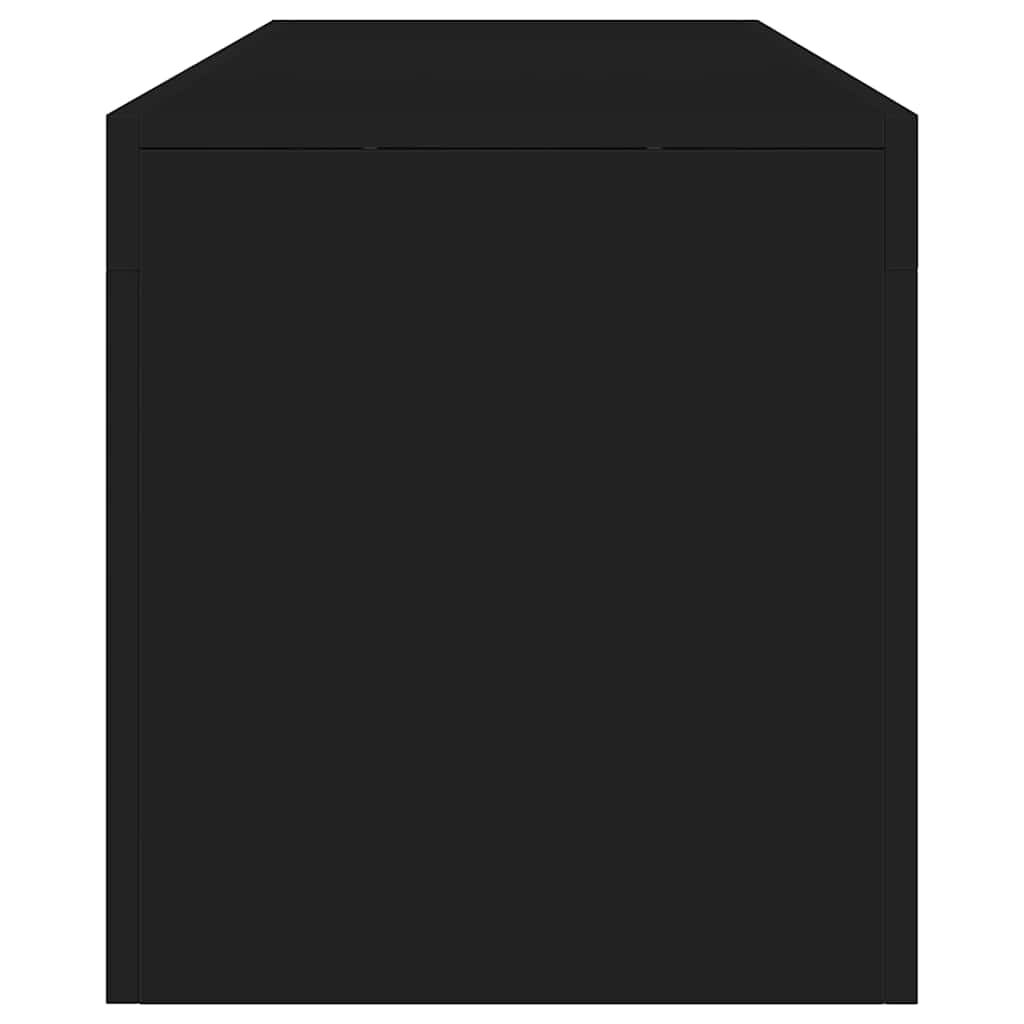 TV-Schrank mit LED-Beleuchtung Schwarz 140x36,5x40 cm