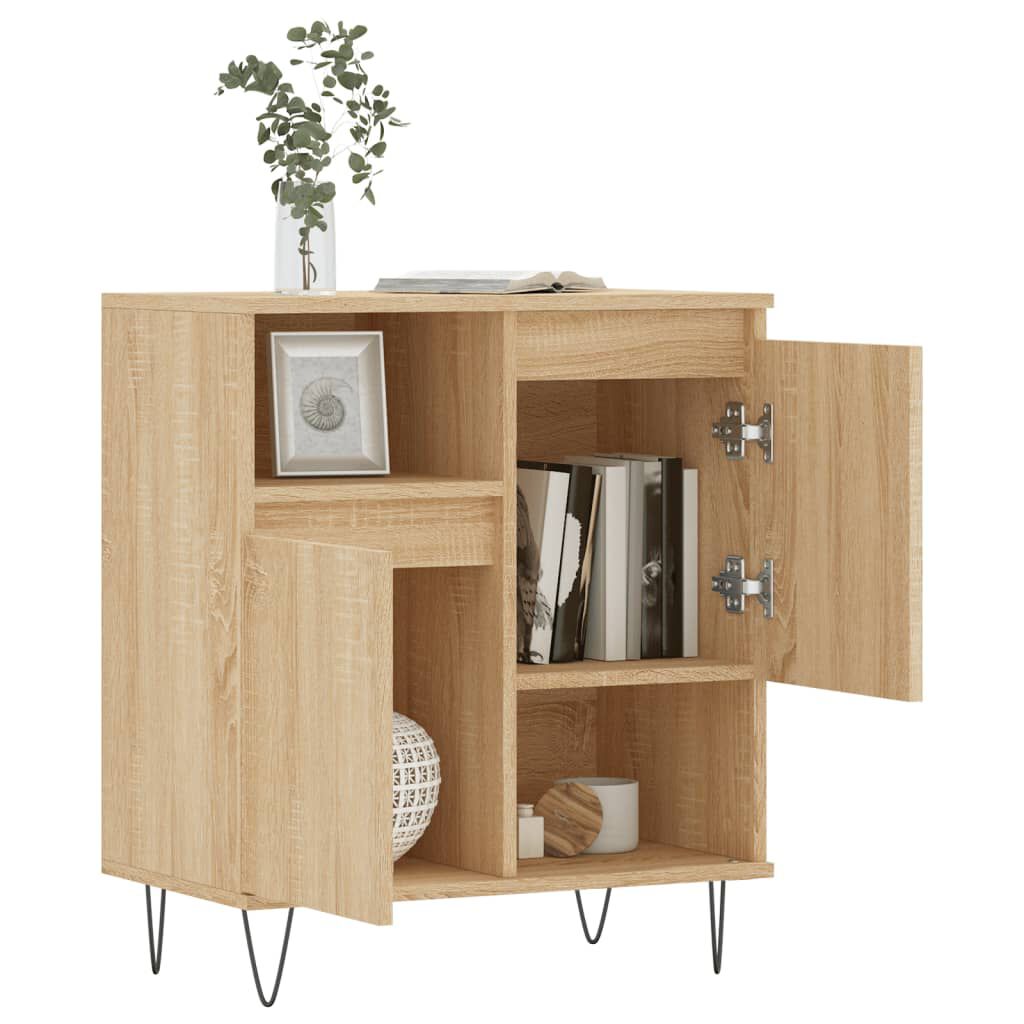 Sideboard mit Türen 60 cm breit in Sonoma Eiche Optik Wohnzimmer Flur modern Sideboard mit Türen 60 cm breit in Sonoma Eiche Optik Wohnzimmer Flur modern