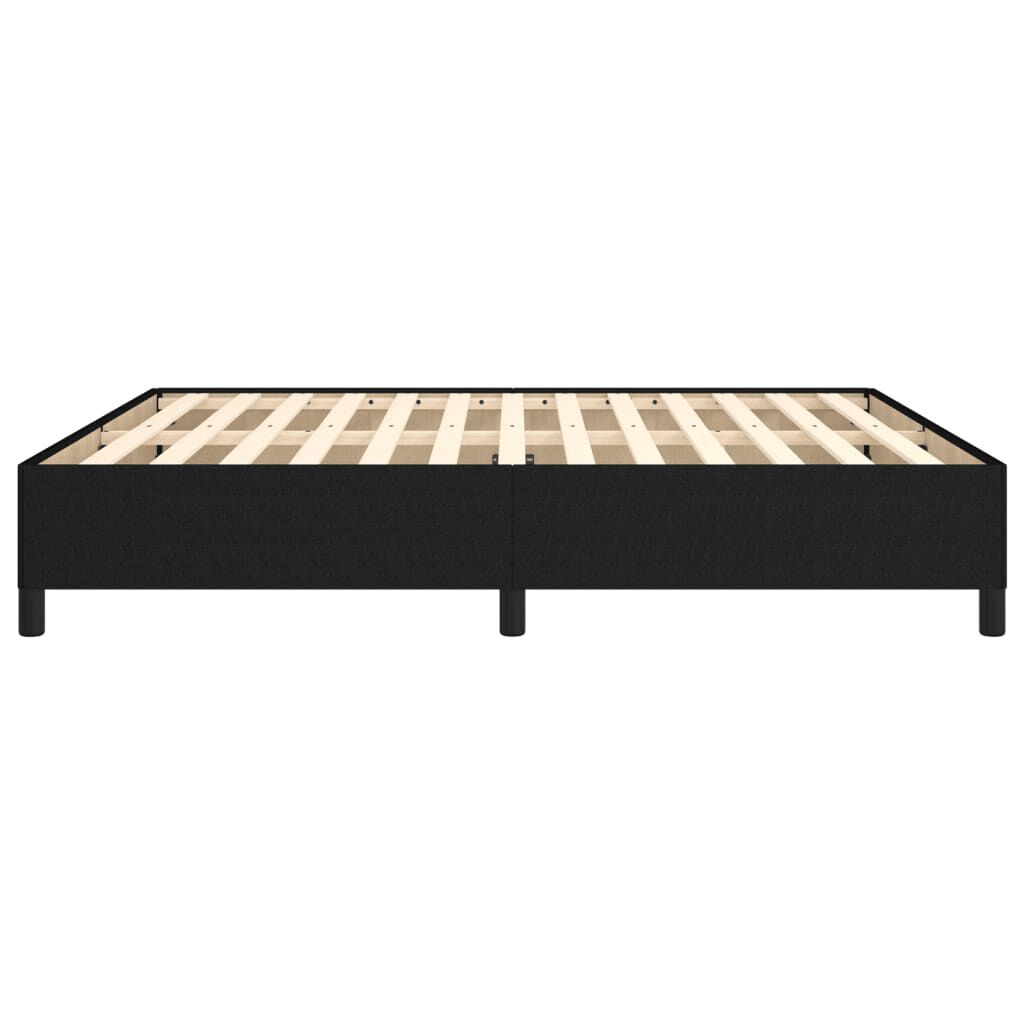 Bettgestell Schwarz 160x200 cm ohne Matratze mit Stoffbezug modern edel Bettgestell Schwarz 160x200 cm ohne Matratze mit Stoffbezug modern edel