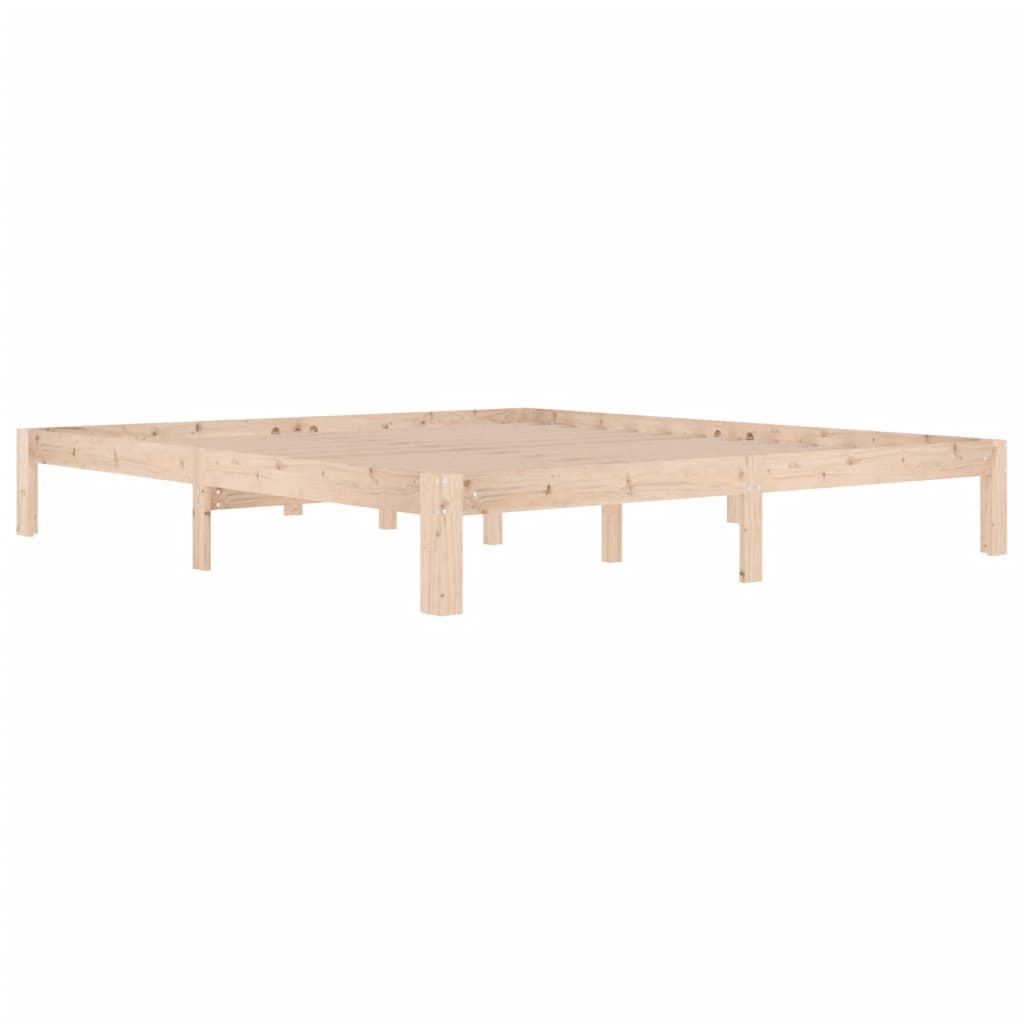 Doppelbett Holzbett 180x200 cm Naturholz für gemütlichen Schlaf Rustikal Modern Doppelbett Holzbett 180x200 cm Naturholz für gemütlichen Schlaf Rustikal Modern