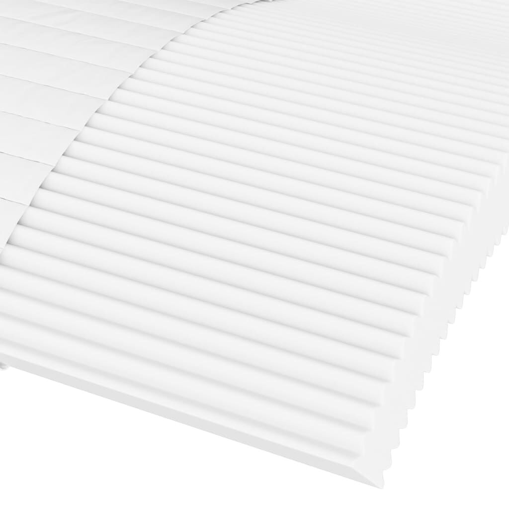 Komfortmatratze Weiß 120x200 cm aus Schaumstoff H2 H3 ergonomisches Liegen Komfortmatratze Weiß 120x200 cm aus Schaumstoff H2 H3 ergonomisches Liegen