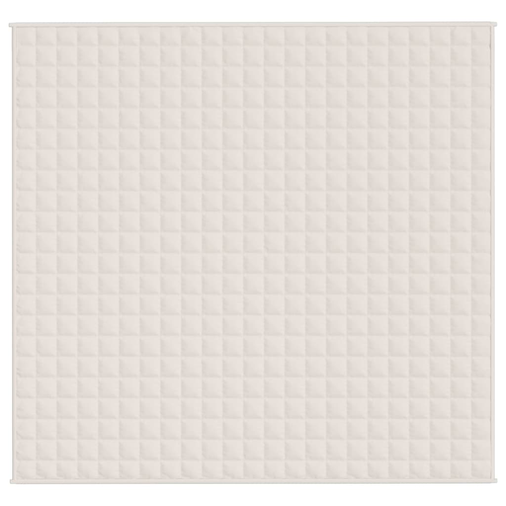 Gewichtsdecke Hellcreme 220x235 cm 11 kg Für besseren Schlaf Entspannung