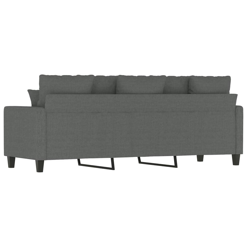 3-Sitzer Sofa Dunkelgrau Stoff 180 cm Couch Wohnzimmer