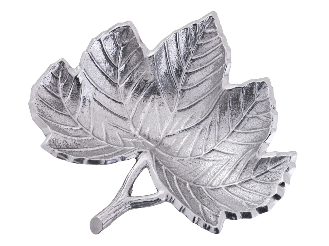 Dekoschale Blatt Masterbox 18-teilig Schale Aluminium Leaf gold o. silber Blattschale