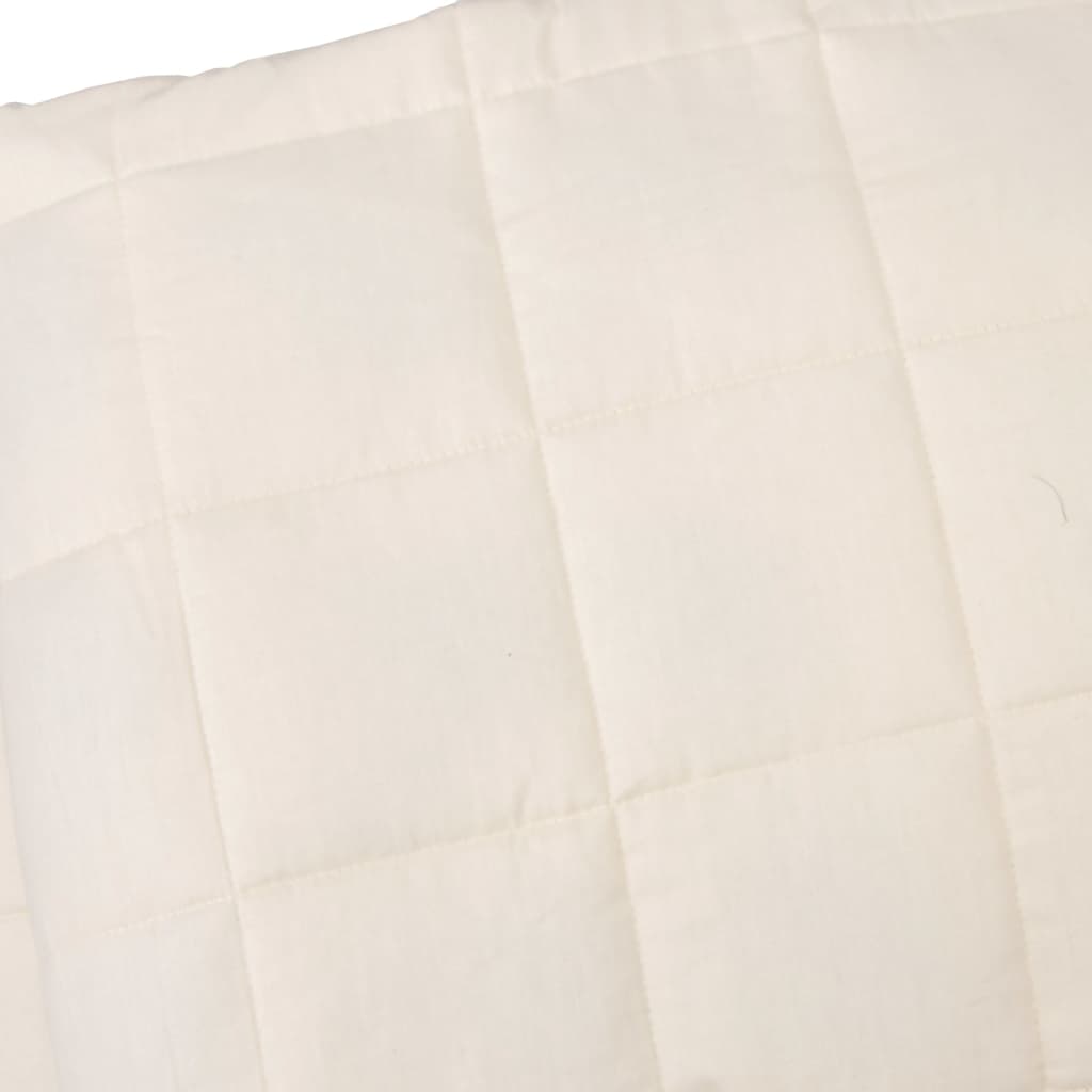 Gewichtsdecke Hellcreme 220x235 cm 11 kg Für besseren Schlaf Entspannung
