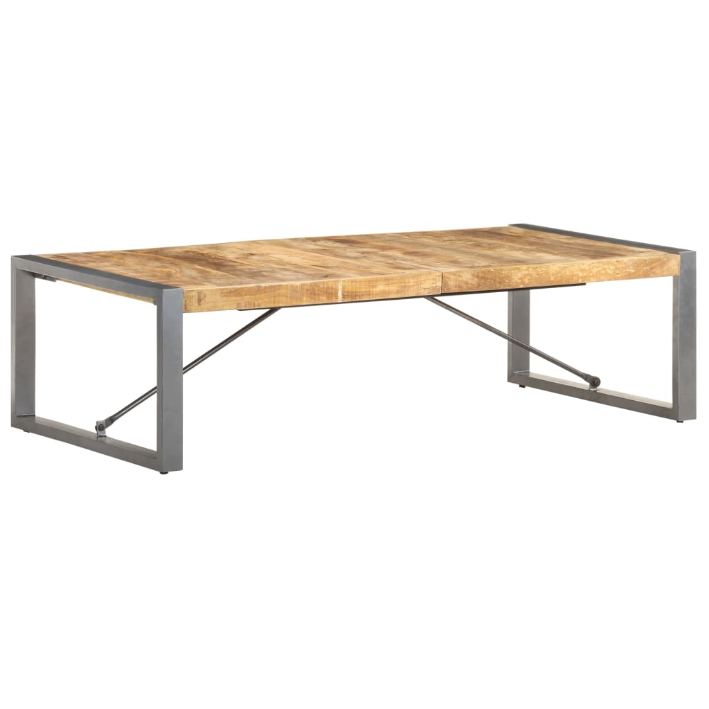 Couchtisch Mangoholz rau 140x70x40 cm