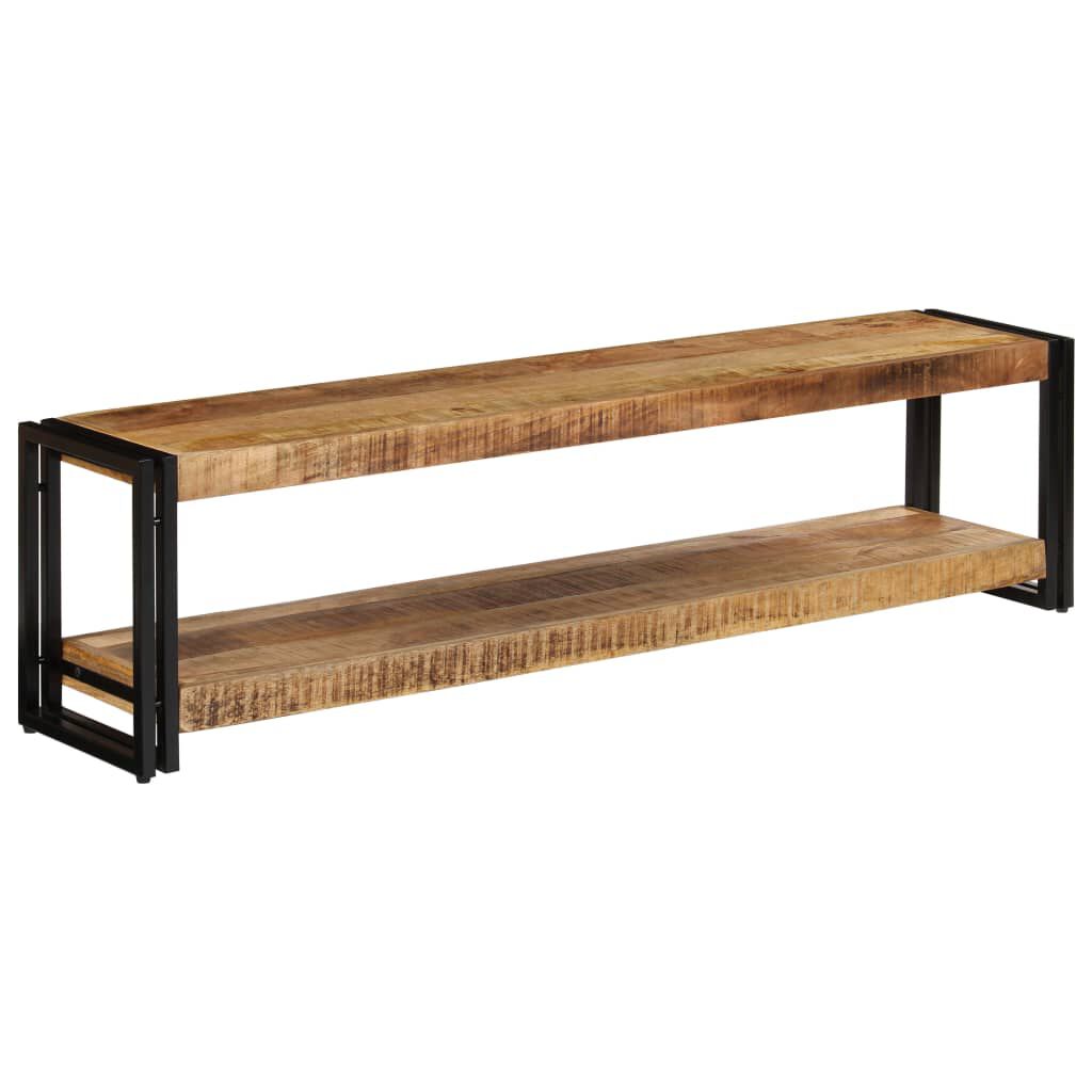 TV-Schrank Mango Massivholz 150x30x40 cm rustikaler Look für Wohnzimmer TV-Schrank Mango Massivholz 150x30x40 cm rustikaler Look für Wohnzimmer
