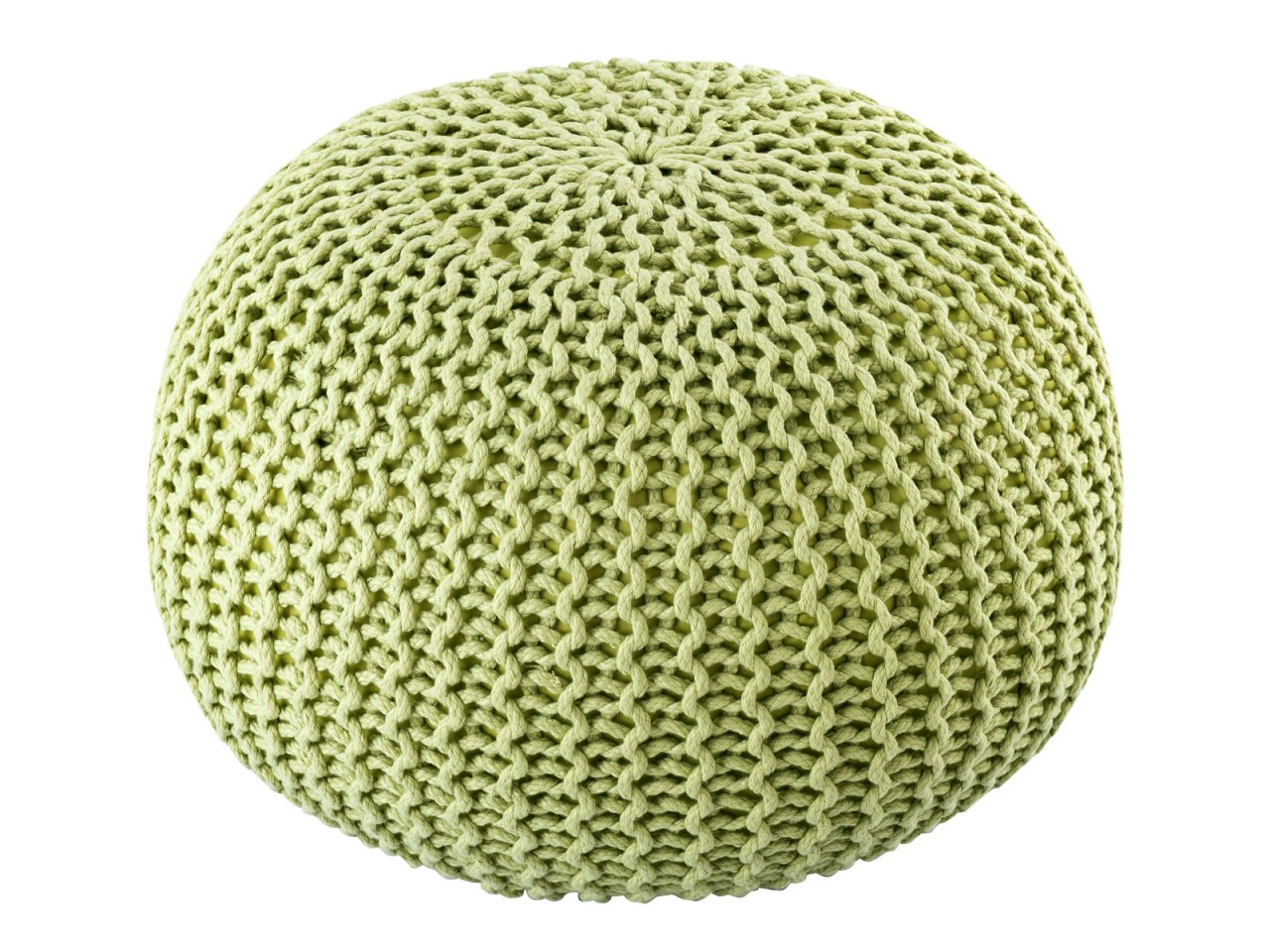 Sitzpouf ø55cm Pouf Strickhocker Strickpouf PREMIUM Innen Terrasse Pool Garten nachhaltig