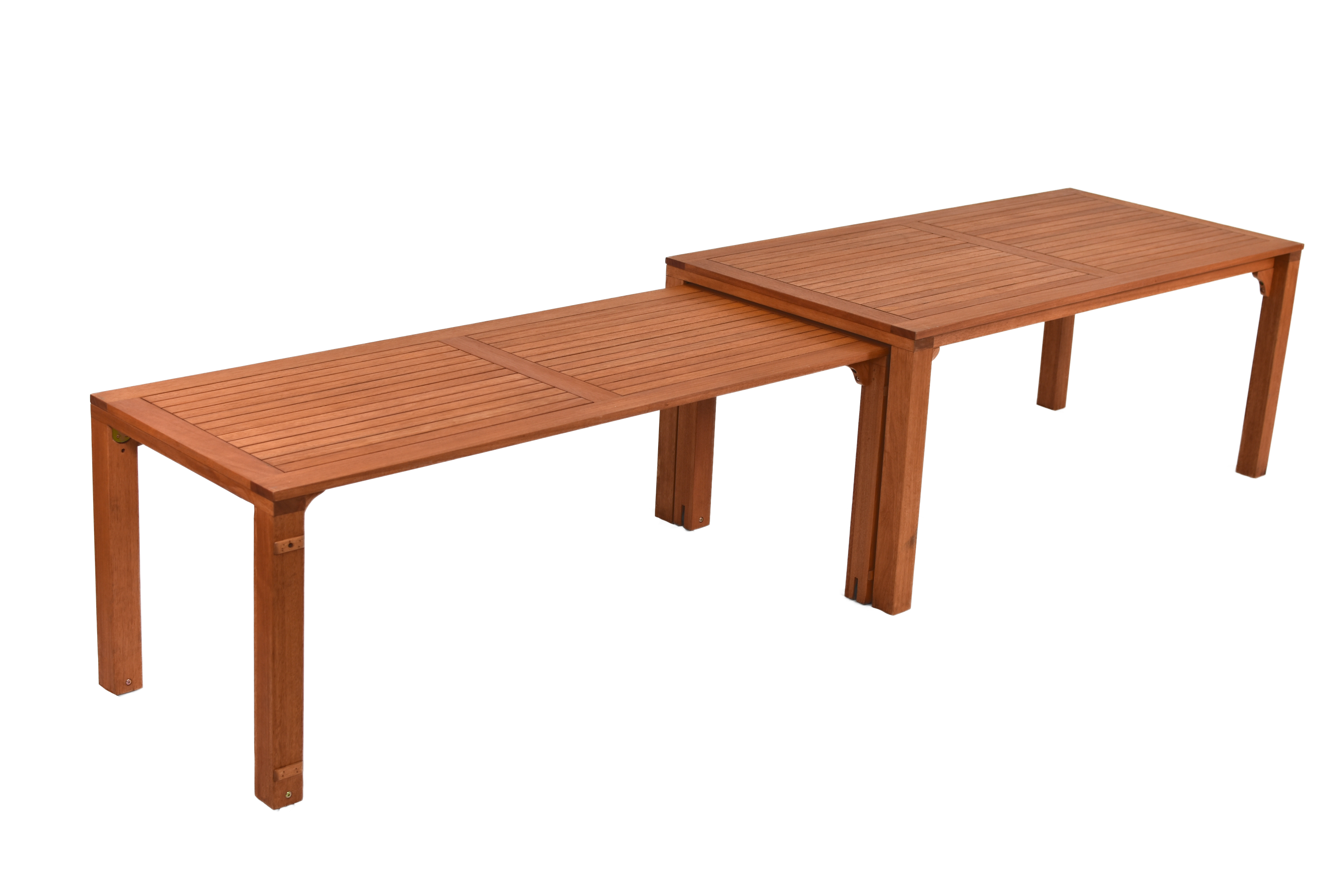 Comodoro Gartenmöbel-Set für 10 Personen – 11-teilig aus FSC® Eukalyptusholz mit großem Flex-Ausziehtisch 185–370 cm & verstellbaren Klappsesseln