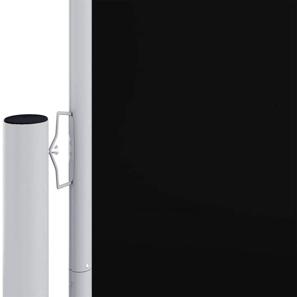 Seitenmarkise Ausziehbar Schwarz 220x600 cm