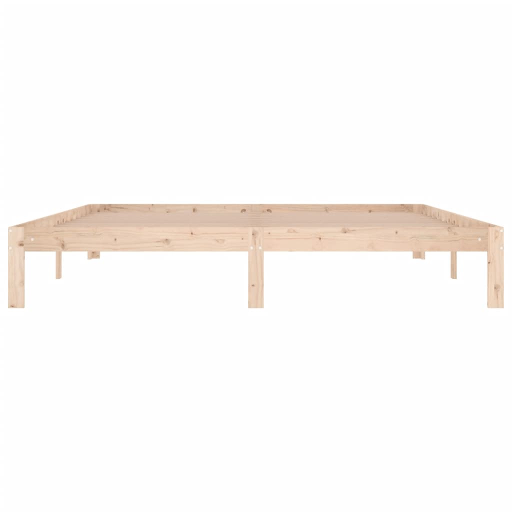 Doppelbett Holzbett 180x200 cm Naturholz für gemütlichen Schlaf Rustikal Modern Doppelbett Holzbett 180x200 cm Naturholz für gemütlichen Schlaf Rustikal Modern