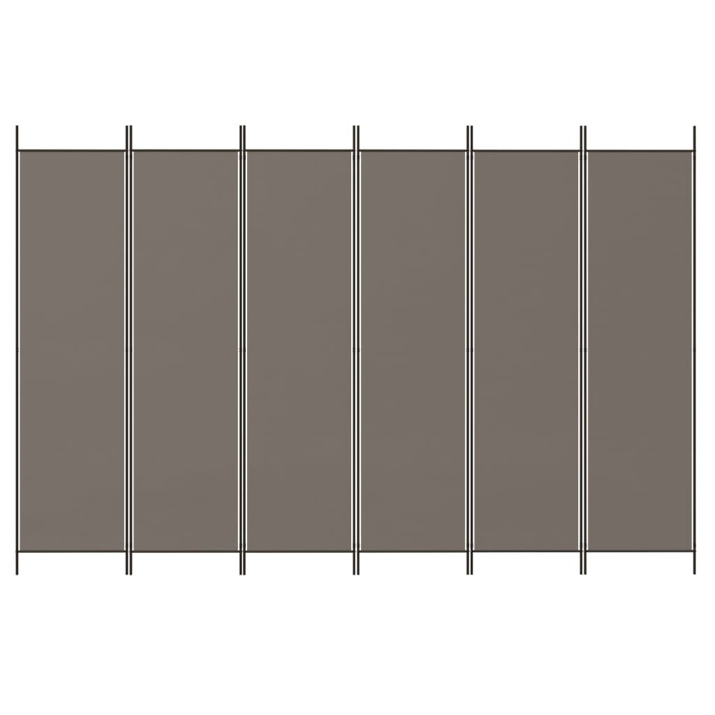Paravent Anthrazit 300x200 cm Stoff