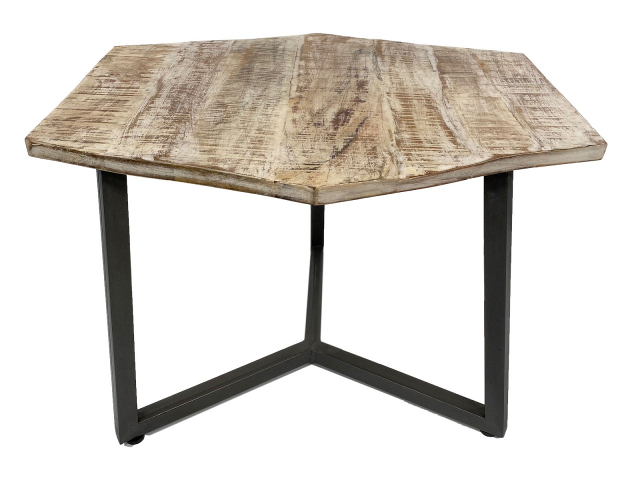 Beistelltisch 56 x 47 cm nachhaltig Wohnzimmer Tisch Couchtisch Nizza Metall-Gestell schwarz - weiß Beistelltisch 56 x 47 cm nachhaltig Wohnzimmer Tisch Couchtisch Nizza Metall-Gestell schwarz - weiß