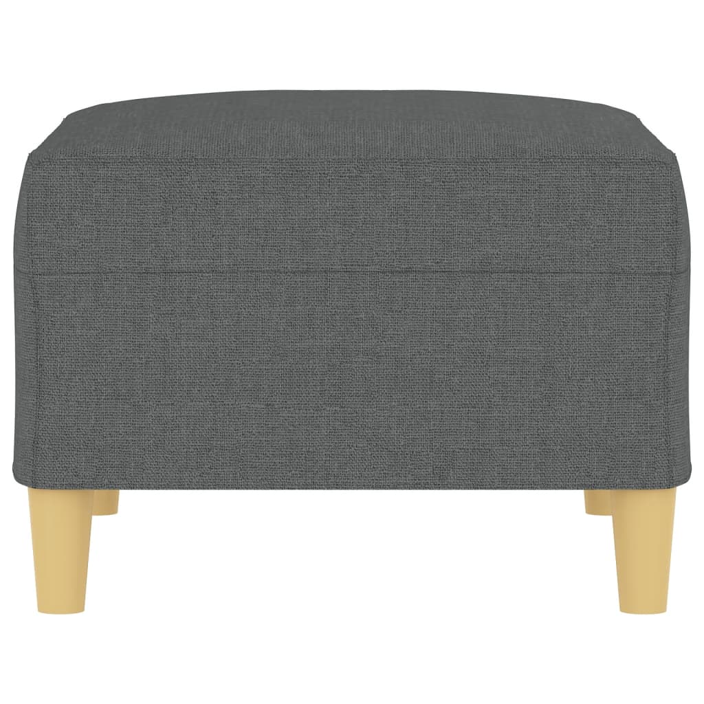 Dunkelgrauer Hocker Stoff Polyester Sperrholz Schaumstoff 70x55x41cm