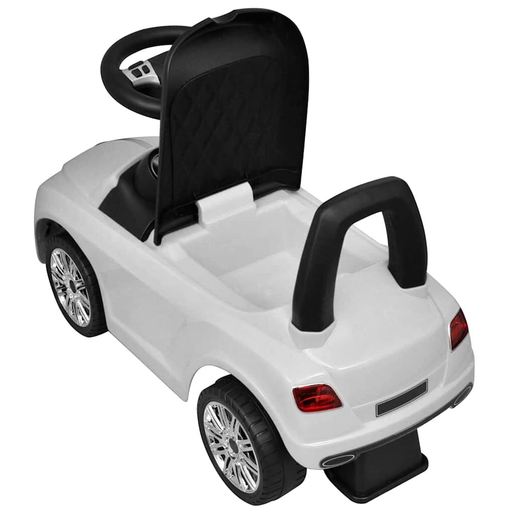 Kinder Tretauto weiß robustes Fahrzeug für Garten und Hof Kinder Tretauto weiß robustes Fahrzeug für Garten und Hof