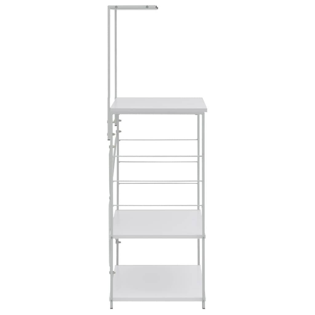 Küchenregal Mikrowellenregal Mikrowelle 60x39,6x123 cm Weiß Praktisch Stabil Küchenregal Mikrowellenregal Mikrowelle 60x39,6x123 cm Weiß Praktisch Stabil