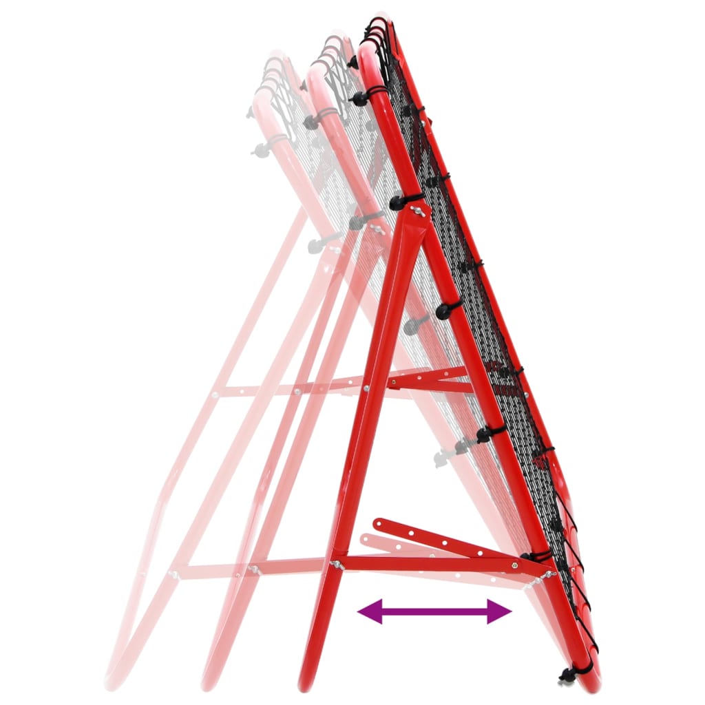 Verstellbarer Fußball-Kickback-Rebounder Trainingsgerät Rückprallwand 100 x 100 cm