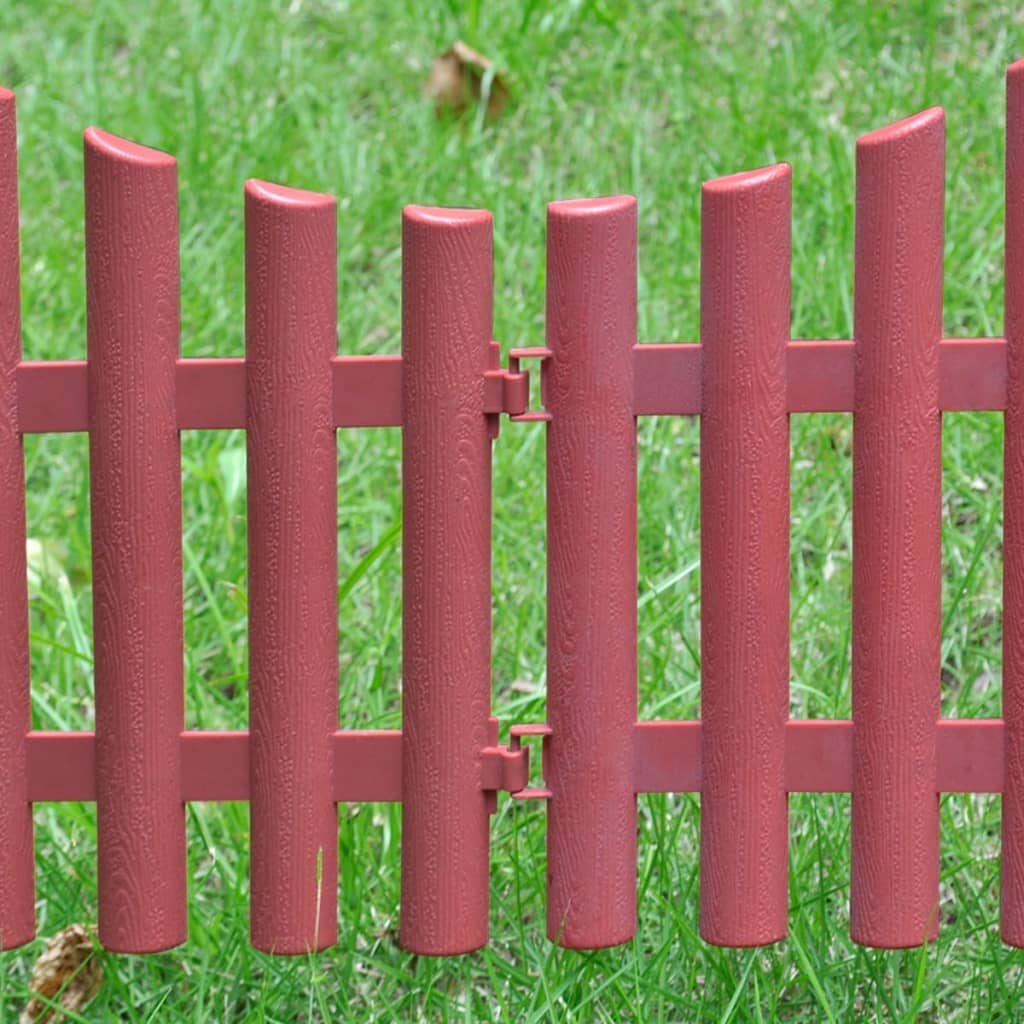 17 Stück Rasenteiler Braun 10 m Länge Rasenkante Beeteinfassung Gartenbeet