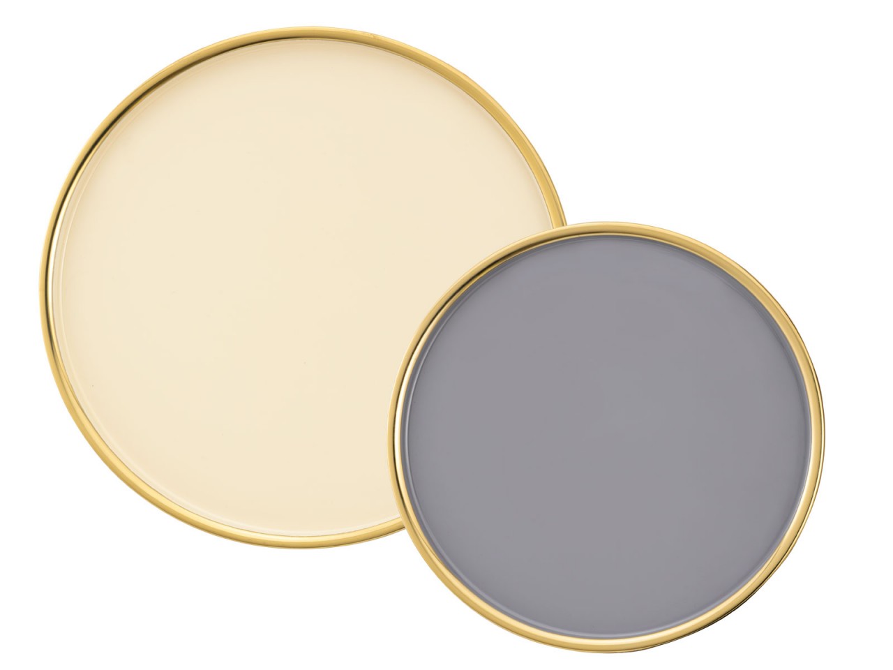 Beistelltisch 2er Set Satztisch rund ø 49/41 H 37/29 cm Dekotische Sofatisch Glamira Couchtisch gold Beistelltisch 2er Set Satztisch rund ø 49/41 H 37/29 cm Dekotische Sofatisch Glamira Couchtisch gold