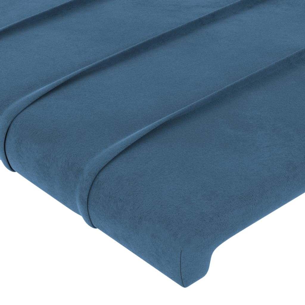 Kopfteile 2 Stk. Dunkelblau 90x5x78/88 cm Samt Weich Elegant Komfortabel Kopfteile 2 Stk. Dunkelblau 90x5x78/88 cm Samt Weich Elegant Komfortabel