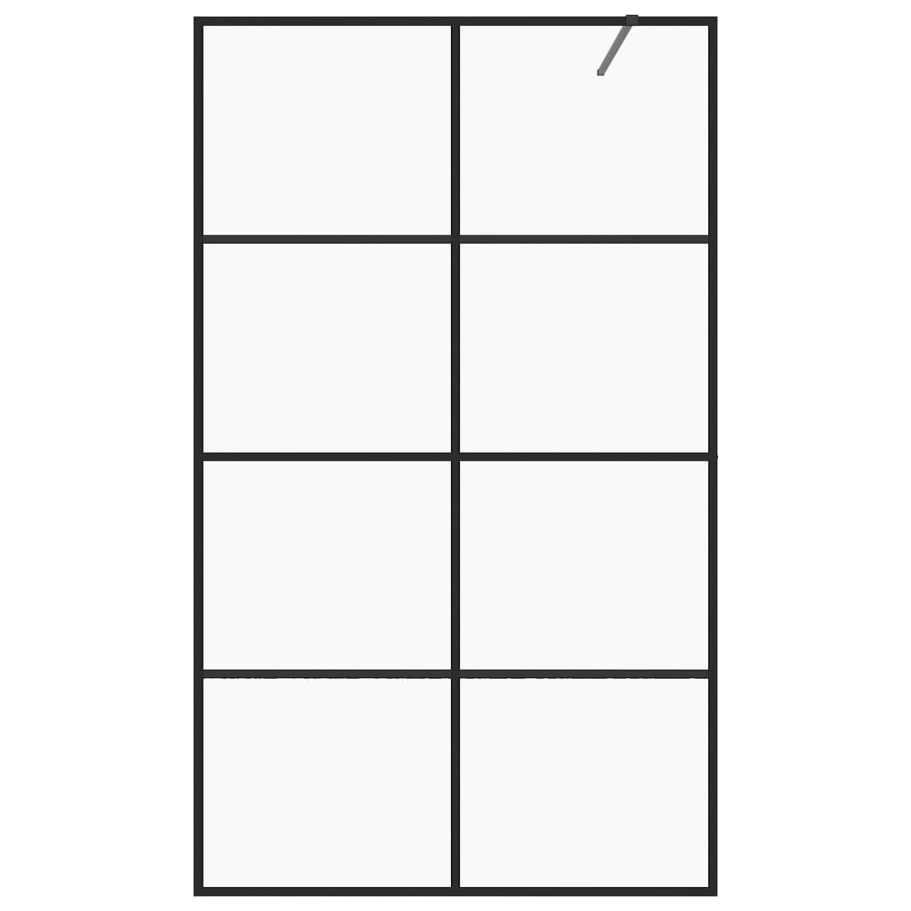 Duschwand 100x195 cm Klar ESG-Glas für begehbare Duschen Modern & stilvoll