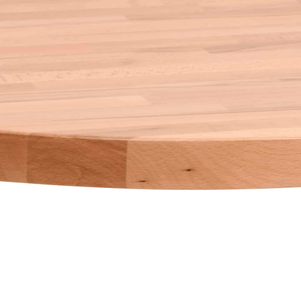 Holztischplatte massiv Buche rund 60x1,5 cm ideal für Couchtische oder Möbelprojekte