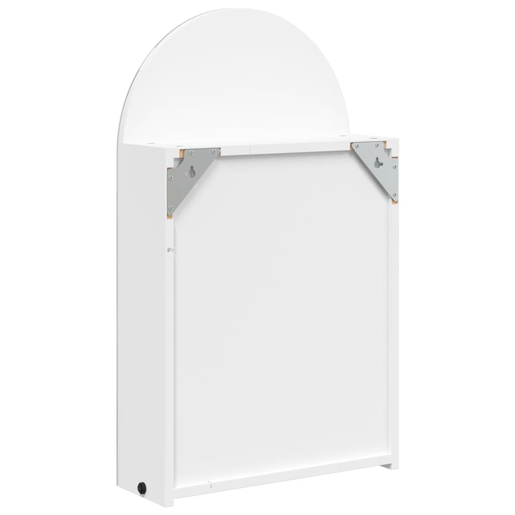 Spiegelschrank LED Gewölbt Weiß 42x13x70 cm Modern funktional Stilvoll Spiegelschrank LED Gewölbt Weiß 42x13x70 cm Modern funktional Stilvoll
