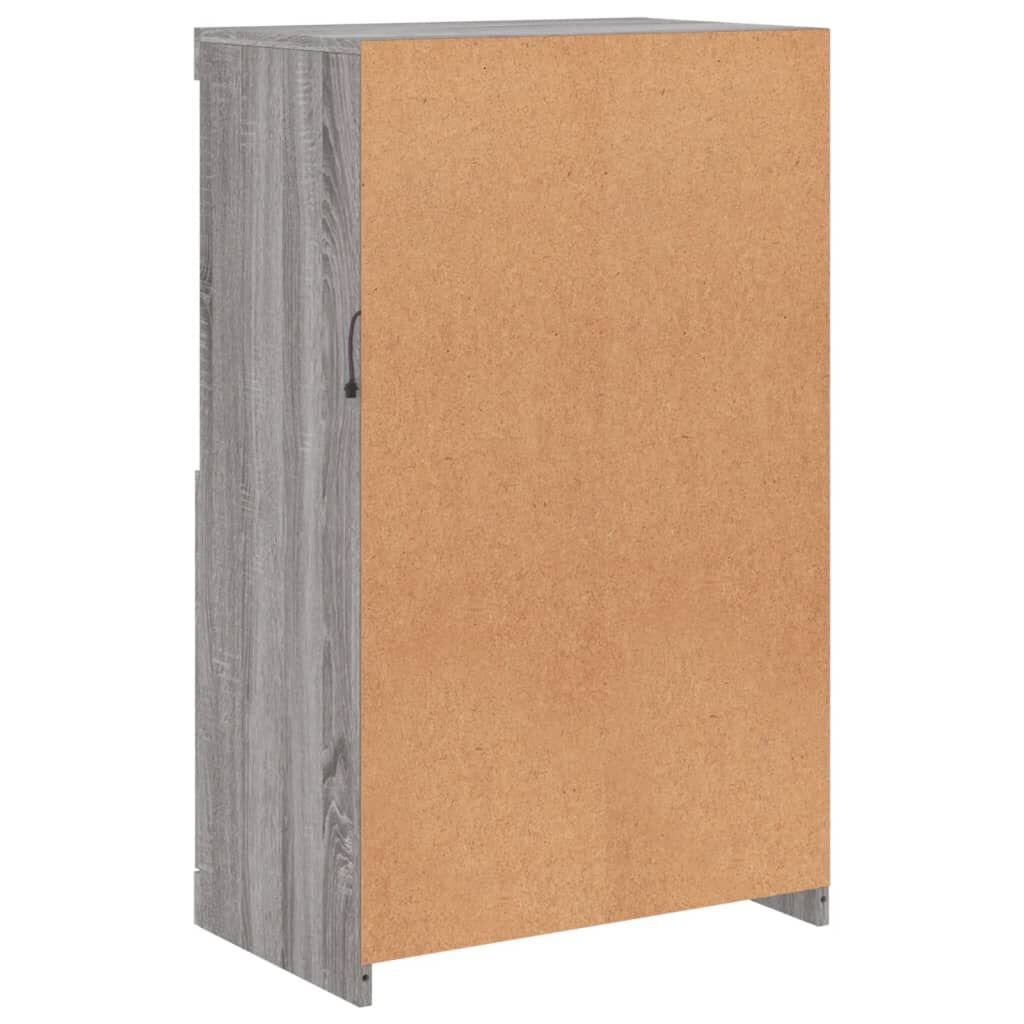 Sideboard Grau Sonoma 60x37x100 cm mit LED Beleuchtung modern gestaltet Sideboard Grau Sonoma 60x37x100 cm mit LED Beleuchtung modern gestaltet