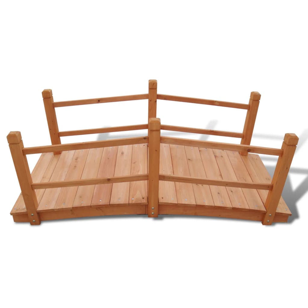 Gartenbrücke 140 x 60 x 56 cm dekorativ robust ideal für Teiche oder Blumenbeete