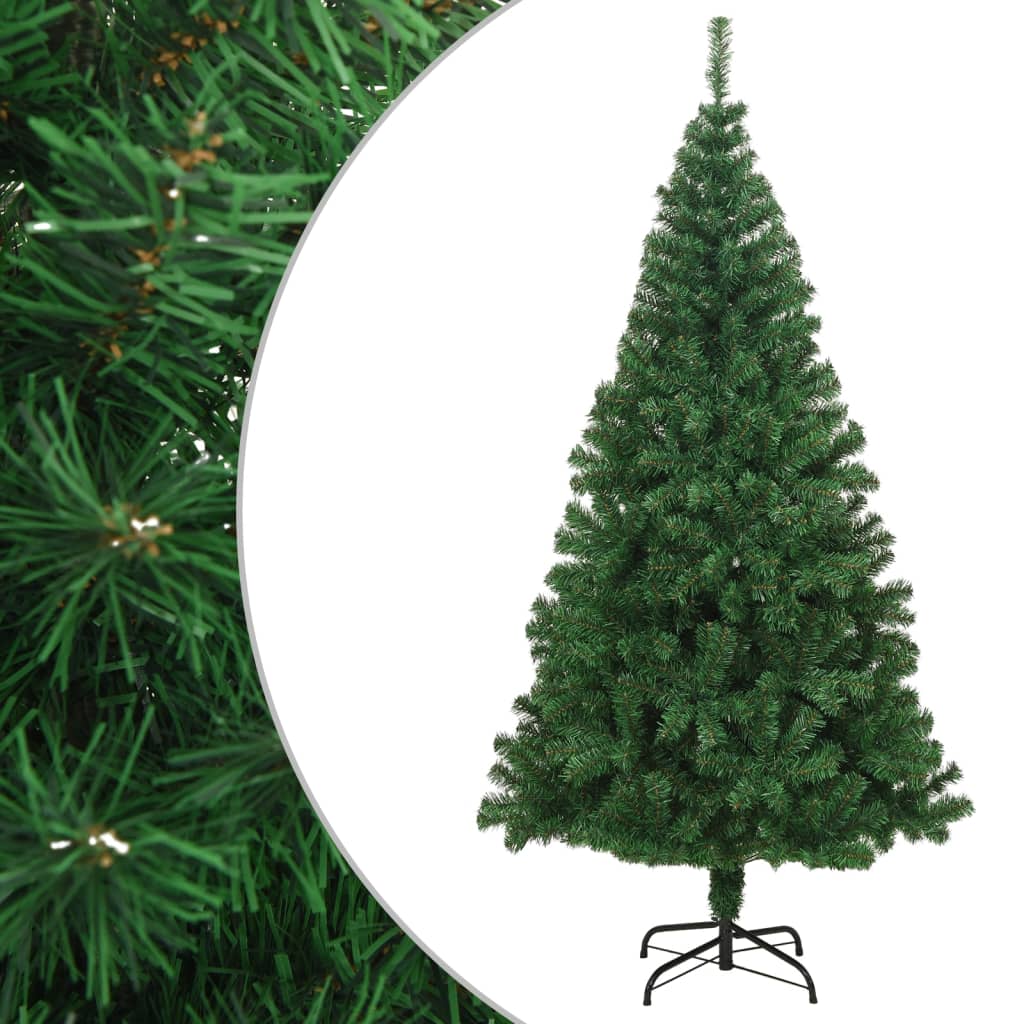 Künstlicher Weihnachtsbaum mit dicken Ästen Grün 210cm PVC Festlich Naturgetreu