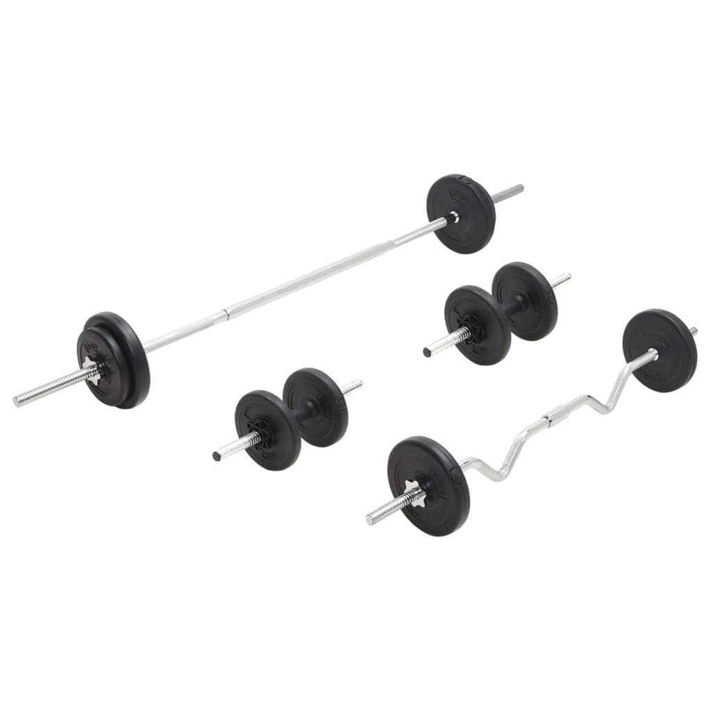 Hantelset Langhantel Kurzhantel 30 kg Fitness