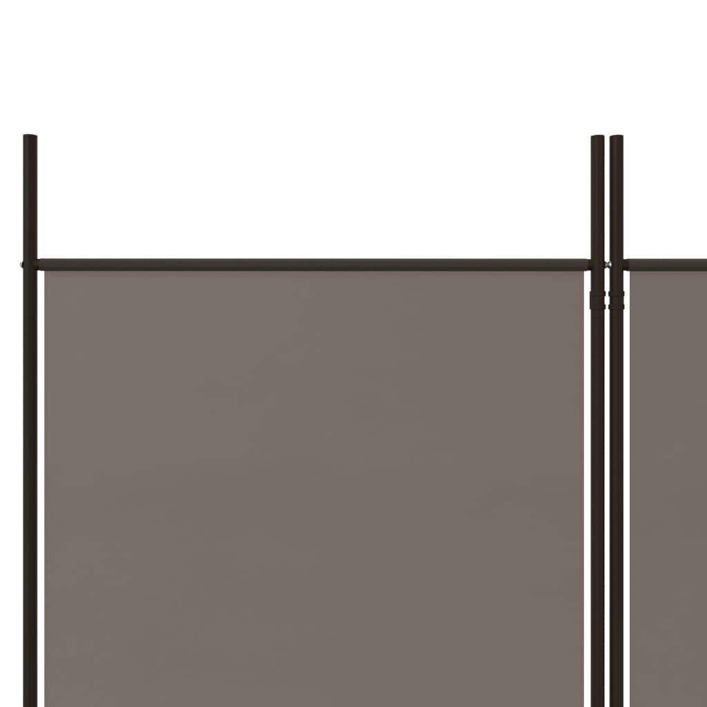 Paravent Anthrazit 300x200 cm Stoff