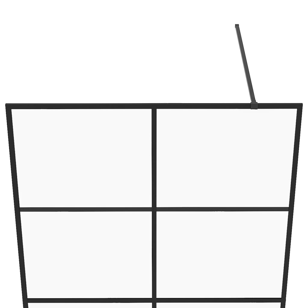 Duschwand 100x195 cm Klar ESG-Glas für begehbare Duschen Modern & stilvoll