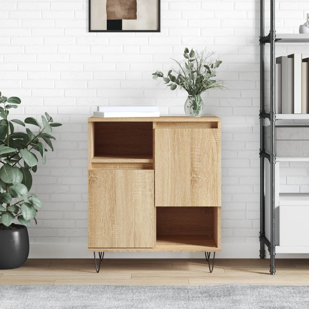 Sideboard mit Türen 60 cm breit in Sonoma Eiche Optik Wohnzimmer Flur modern Sideboard mit Türen 60 cm breit in Sonoma Eiche Optik Wohnzimmer Flur modern