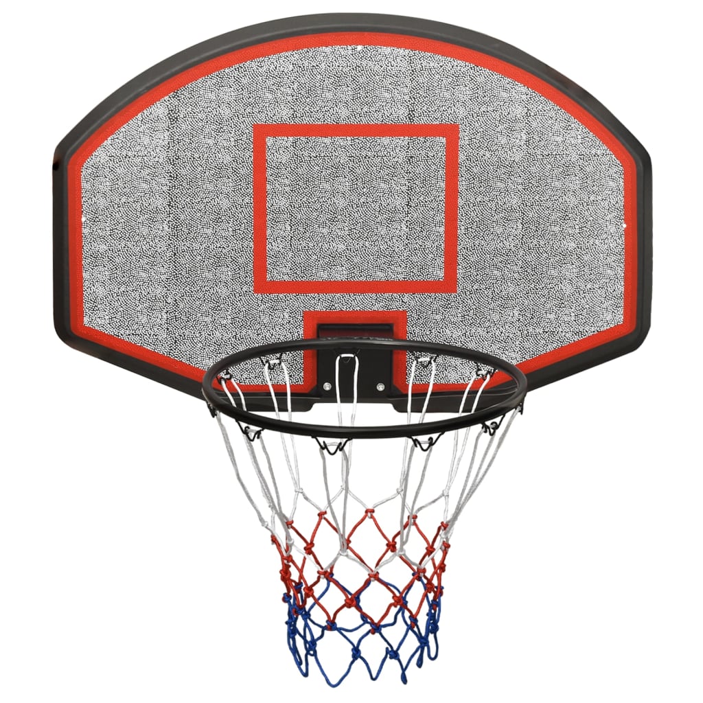 vidaXL Basketball-Rückwand Schwarz 90 x 60 x 2 cm Polyethylen