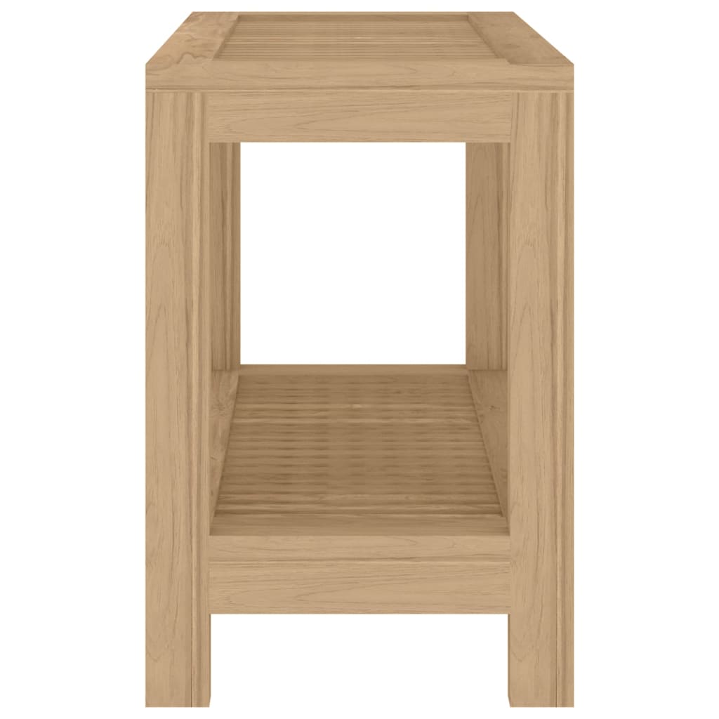 Badregal Beistelltisch Teakholz 60x30x45 cm  Ablagefläche robust rustikal