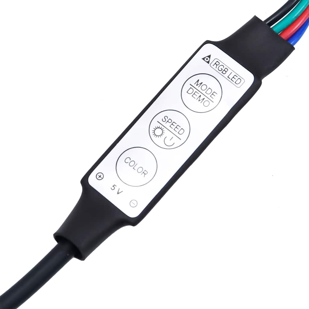 TV-Schrank mit LED-Leuchten Schwarz 140x40x36 cm